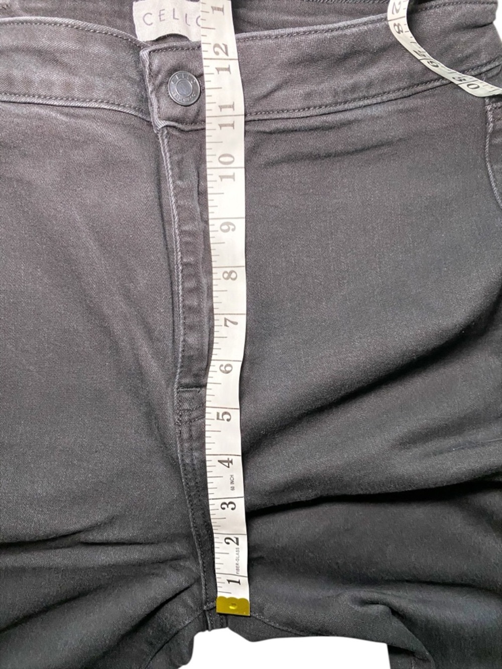 Cello Los Angeles Black Frayed Raw Hem Flare Jeans - Picture 9 of 13